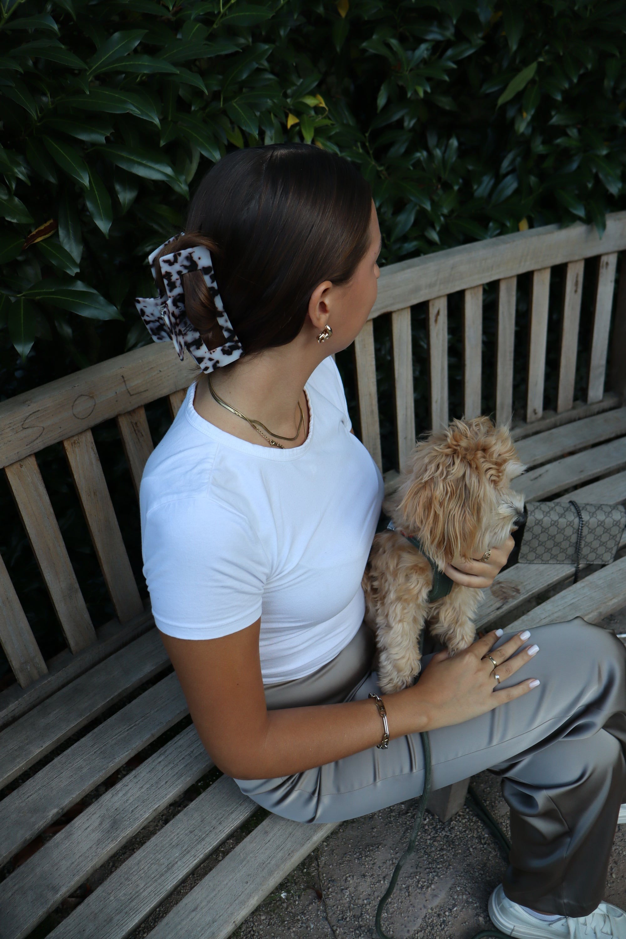 große haarklammer mit halt